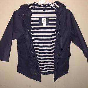 Excellent condition navy raincoat
